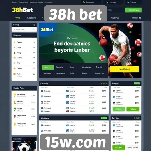 Interface e usabilidade do site 38h bet