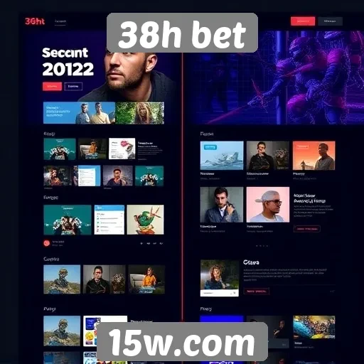 Evolução do design do site 38h bet